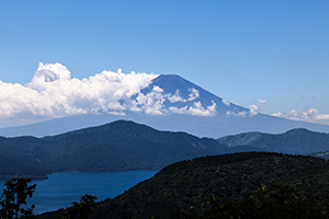 月　富士山と芦ノ湖